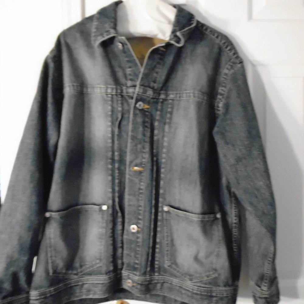 Sean John Men’s Denim Jean Jacket Blue Size Small